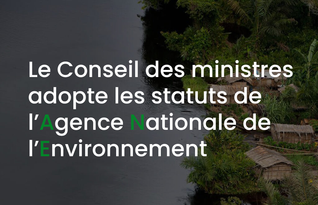 Le conseil des ministres adopte les statuts de l’agence nationale de l’environnement
